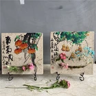 Handmade Handmade Hot Sell Home Decoration Handmade Painting Square Handmade Stone Flower Arrangement