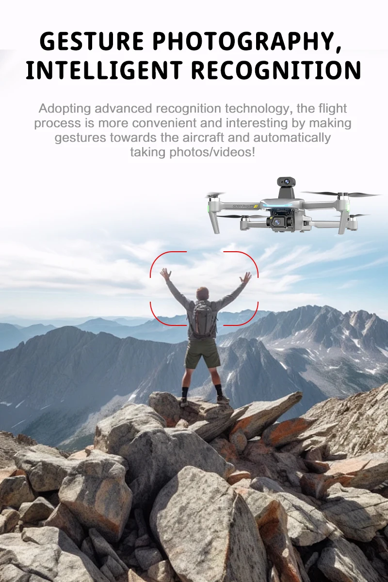 GD97PRO GPS Drone 3-axis Gimbal Ordinary Remote Control Flight Long Range 6KM Display Digital Remote Controller Real 1080P to 4K