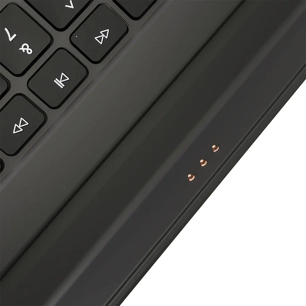 product laudtec 3pin detachable keyboard folio case for ipad pro 13 air 11 works in both portrait and landscape modes with stand pbk344-4