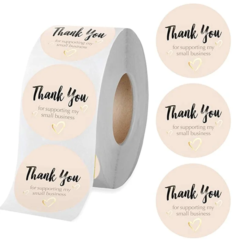 Watercolor Paper Goods Packaging|Happy Mail|Business Stickers Thank You Stickers Personalized Sticker|Labels| Round Stickers