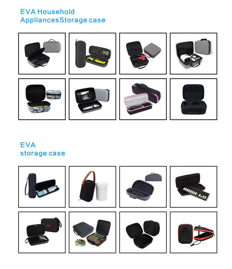 Manufactory Custom Logo Large Capacity Protective Travel Shockproof Zipper Carrying Tool Eva Bags & Cases With Foam Insert manufacture