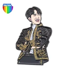 Enamel Enamel Pins Factory Free Sample Custom Zinc Alloy Logo Soft Enamel 2D Idol Bts Lapel Pins