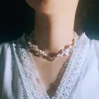 Pearl Necklace Pearl Freshwater Pearl Necklace Natural Baroque Pearl Necklace