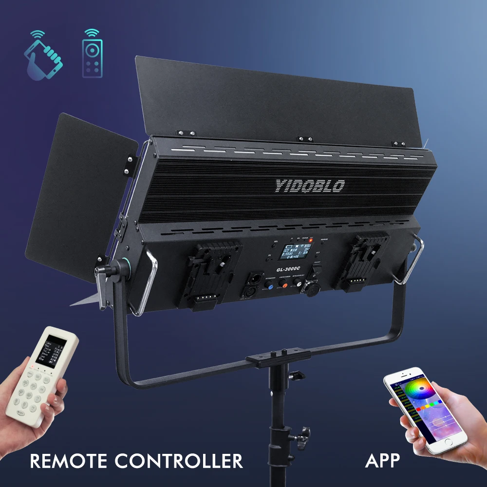 GL-3000C Portable Led Light Studio Equipment Live Film Lighting Camera Video Television Studio Equipment with Tripod Stand