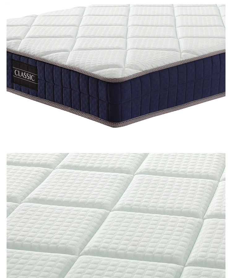 Linsy 19 cm Height Firm Firmaness 1 cm Gel Visco Memory Foam 38 Density 14cm Bonnell Coil Spring mattress B2322