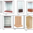 Display Case Keway Wholesales Melamine Plants Retail Store Shelf MDF Tempered Wholesale Retail Glass Display Case