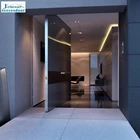 Wood Door Seeyesdoor Simple Metal Mirror Steel Pivot Entrance Front Door For House Exterior All Types