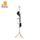 Stand Coat Free Standing Floor Tree Hanger Stand Wooden Cloths Hanger Stand Coat Rack
