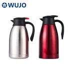 Coffee WUJO 2L 304 Coffee Pot Thermal Double Wall Stainless Steel Coffee Carafe