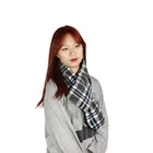 Black Scarf Black The Hottest Selling Spring And Autumn Keep Warm Black Plaid Scarf