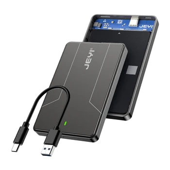External Hard Drive 4TB HDD Case USB 3.1 Type-C 6Gbps HDD Enclosure 2.5 Inch HD Portable Storage Device Support UASP