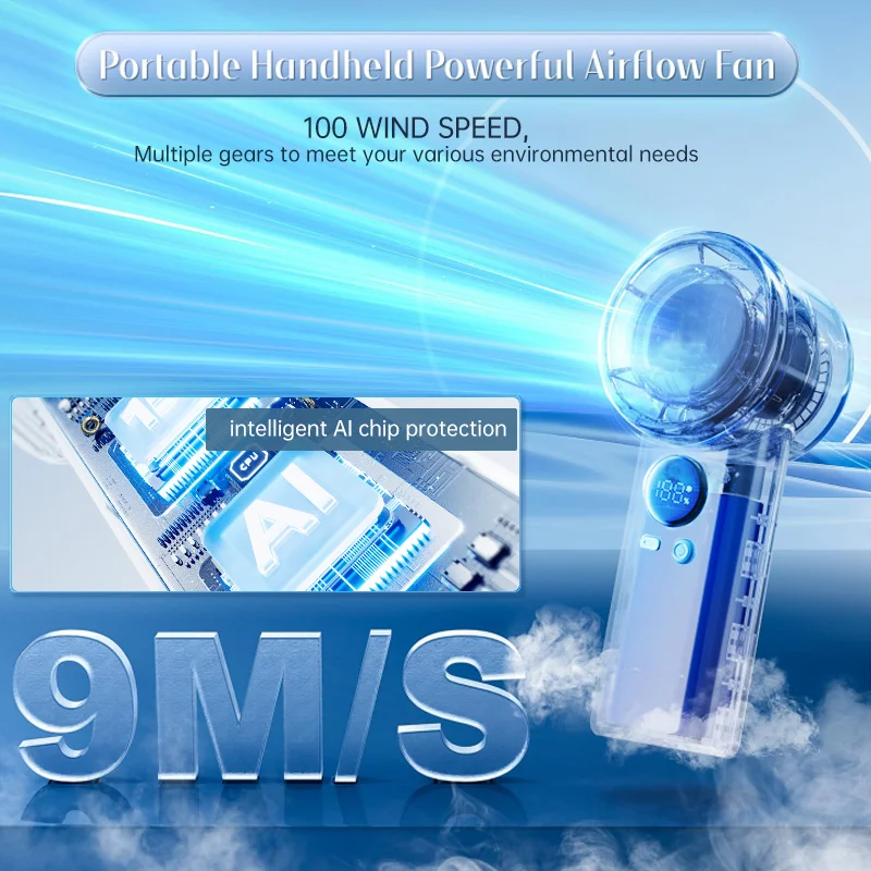 Air Cooling Handheld Fan, Portable, USB - detail 6