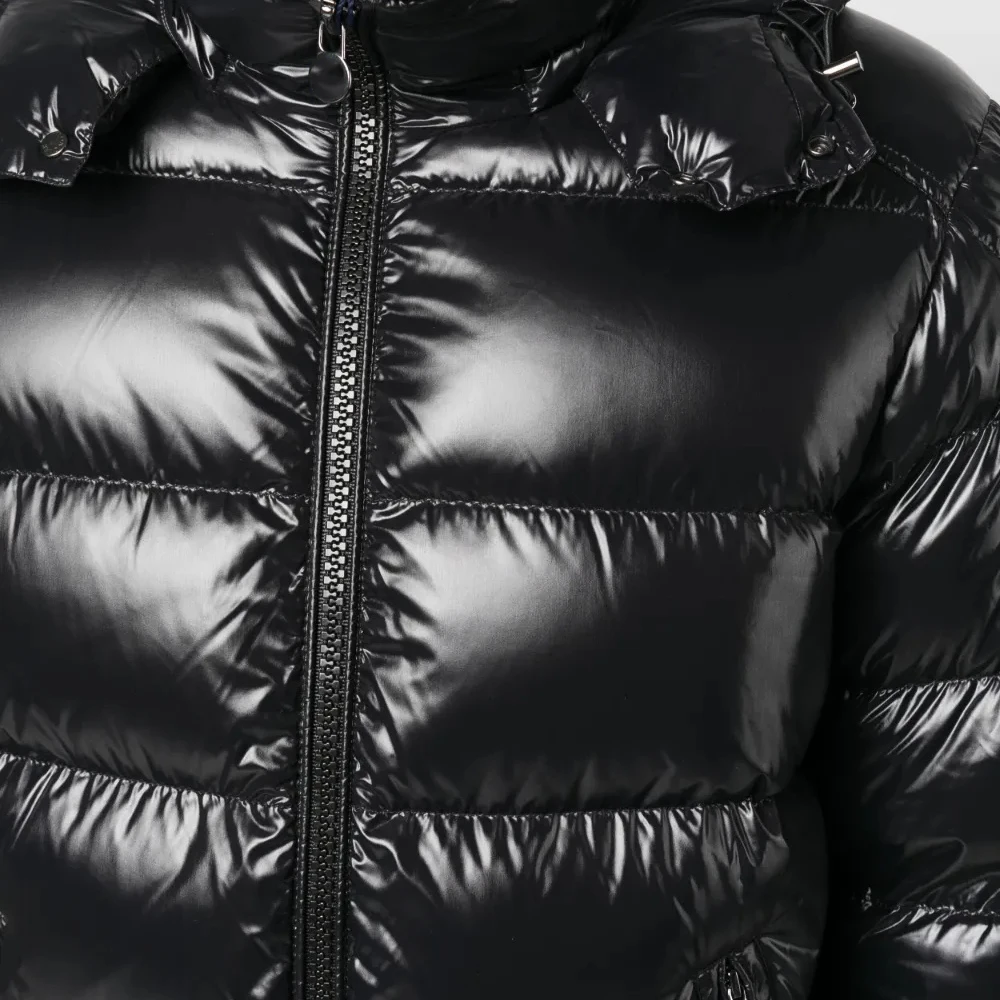 Winter Custom Reversible Men's Cropped Boxy Zipper Cotton Down Puffer Jacket with Hooded Man supplier