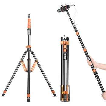 QZSD LS288 Lamp holder Telescopes photography tripod fill light stand detachable center axis portable arm pole