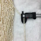 Pearl Necklace 6~7mm Cheap Punch Shape Loose Natural Freshwater Baroque Pearl Beads DIY Pearl Necklace