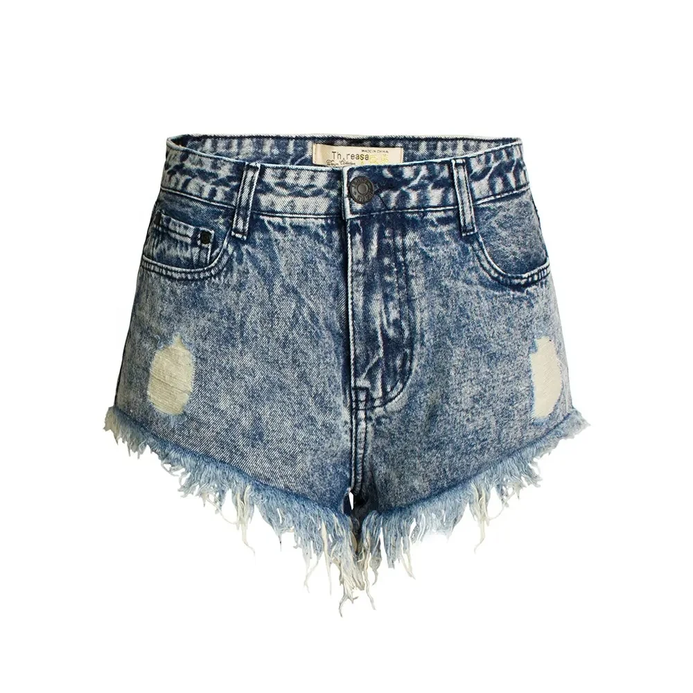 Summer High Waist Women's Jeans Denim Short Hot Pants Shorts Female Loose Curling Denim Shorts Women Shorts