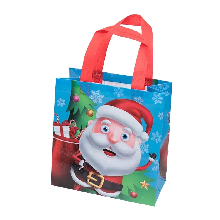 Environmental Protection Material Christmas Pattern Non-woven Strong Tote Bag