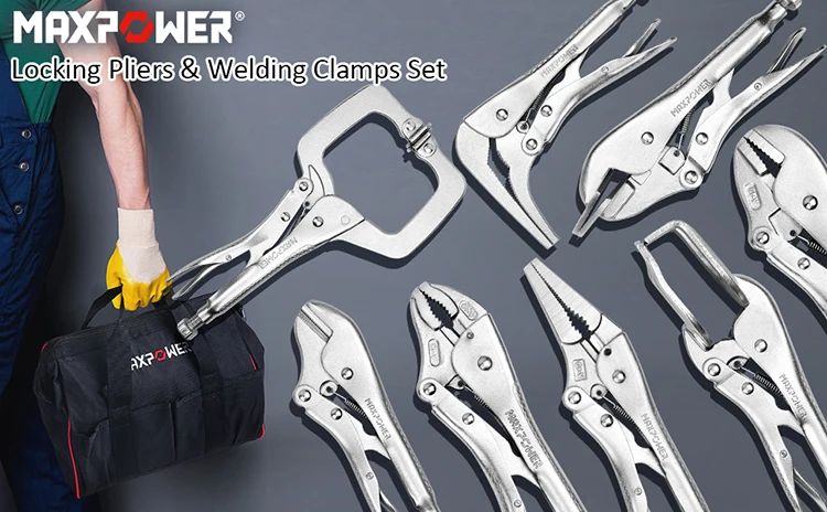 Maxpower Pcs Vise Grip Locking Pliers Set Welding Clamping Tool With