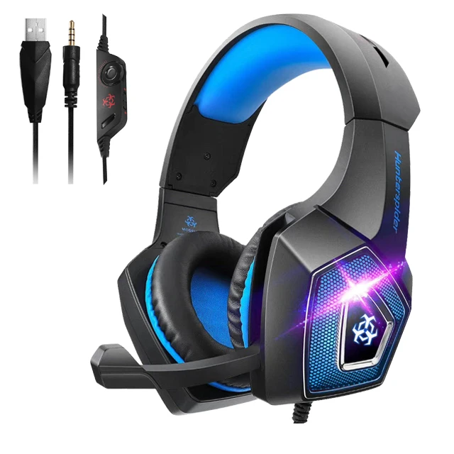 V1 3.5mm Usb Wired 7.1 Gaming Headset Noise Cancelling Rgb Pc Game  Headphones With Microphone Mic And Led Light - Buy V1 3.5mm Usb Wired 7.1  Gaming Headset Noise Cancelling Rgb Pc
