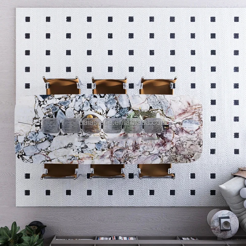 product ocean storm marble conference room table design blue marble conference table worktop-5