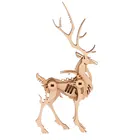 Puzzle Education Diy Educational 3d Wood Animal Puzzle Education Toys Childrens Kid DIY Toys Educational 3D Puzzle