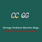 Gold Plated Earrings Gold Plated Luxury 925 Needles Diamond Designer Cc Brand Jewelry Hoop Earrings