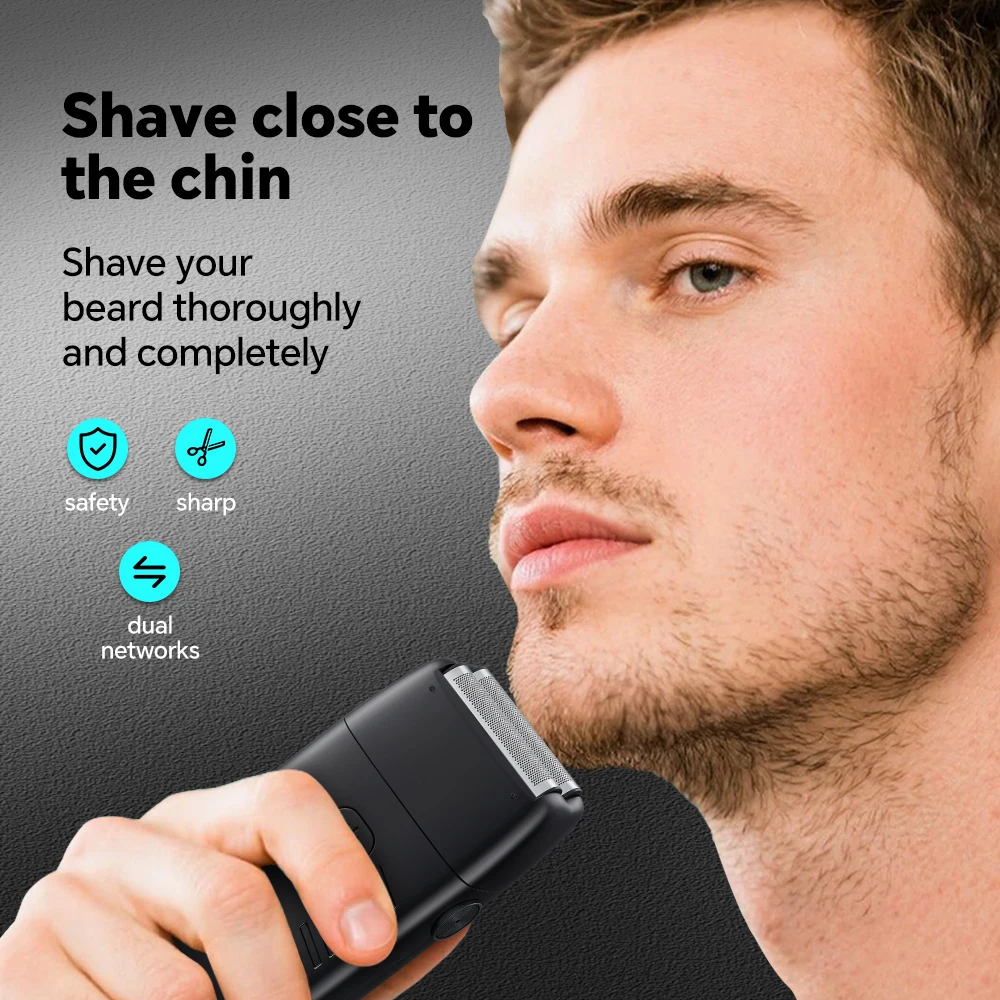 Portable Reciprocating Electric Shaver for Men USB Charging Blade Shaving for Home RV or Hotel Use Face Application manufacture