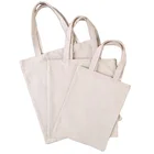 Polyester Bags Plain White Custom Favor Zip Cotton Polyester Carry Shopping Bags