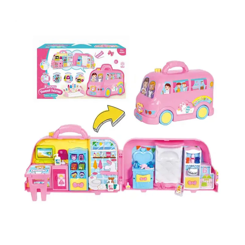 EPT Hot Selling Pretend Play Girl Funny Sweet Home Car Toy Set for Children