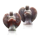 Angel Angel Carving Crystal Handiwork Stone Natural Jade Christmas Halloween Gift Figurines Angel