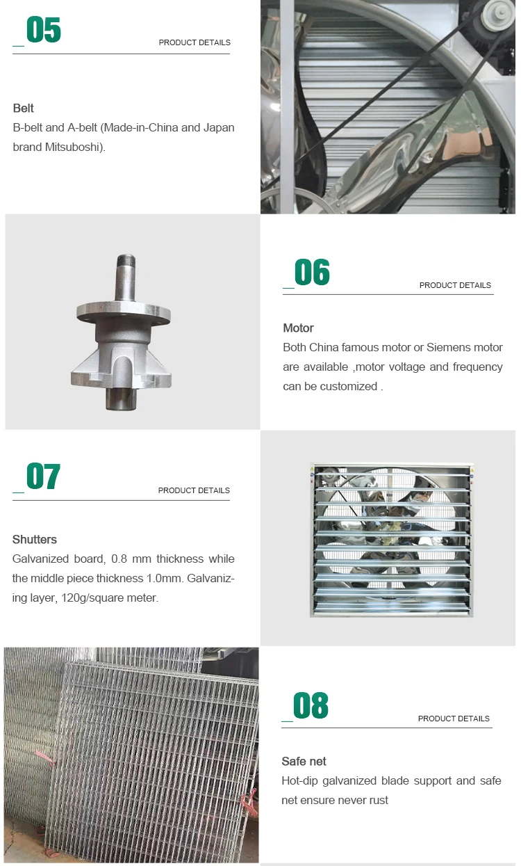 Poultry Farm Ventilation Fan, ss430, 1380 - detail 10