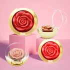 Wholesale Vegan Flower Petals Private Label Blusher Palette Waterproof Matte 3d Cheeky Rose Blush Cream