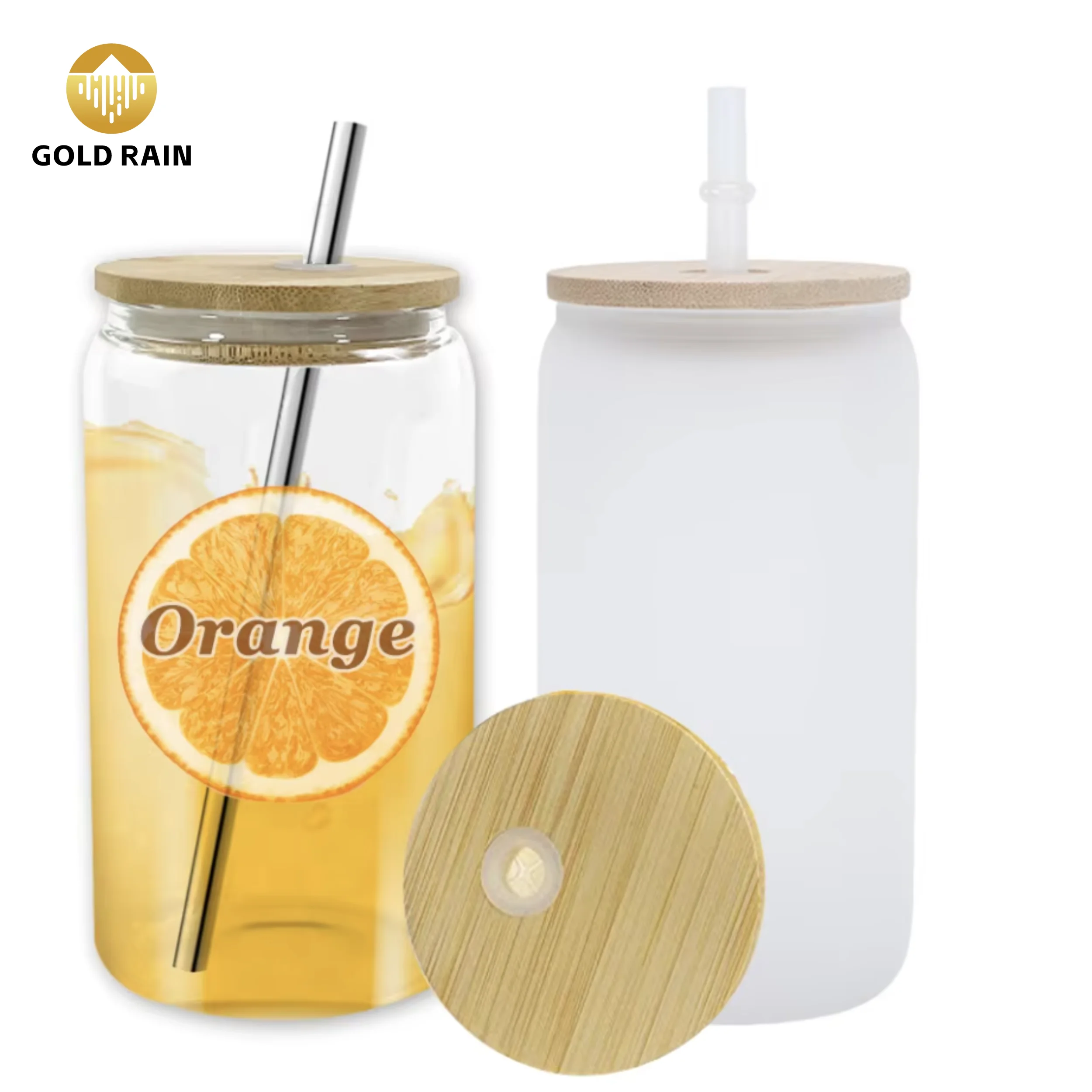 custom logo Quality Assurance Heat-Resistant High Borosilicate Glass Water Bottle With Lid and straw