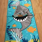 Animal Design Towel Animal Design Square Poncho Cheap Microfiber Print Hooded Beach Towel For Kid