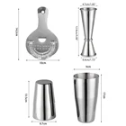 Cocktail Cocktail Shaker Set DX Custom Professional Environmentally Friendly 3 Pcs Boston Cocktail Shaker Set