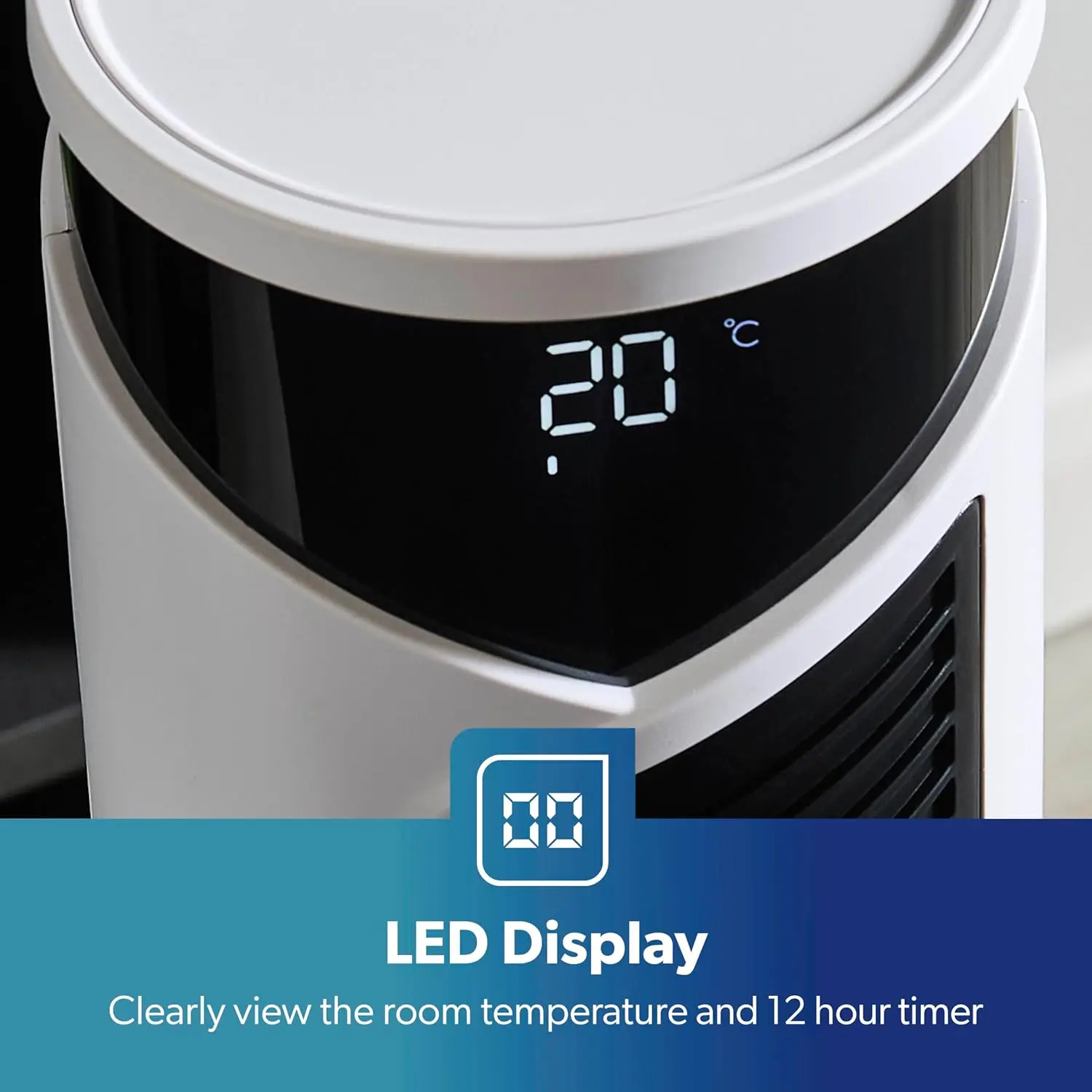 Tower Fan, 46'', 45, Plastic - detail 6