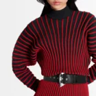 Fashion Cashmere Ladies Fashion Maxi Slim Turtleneck 100% Cashmere Long Knit Dress For Sweater Women