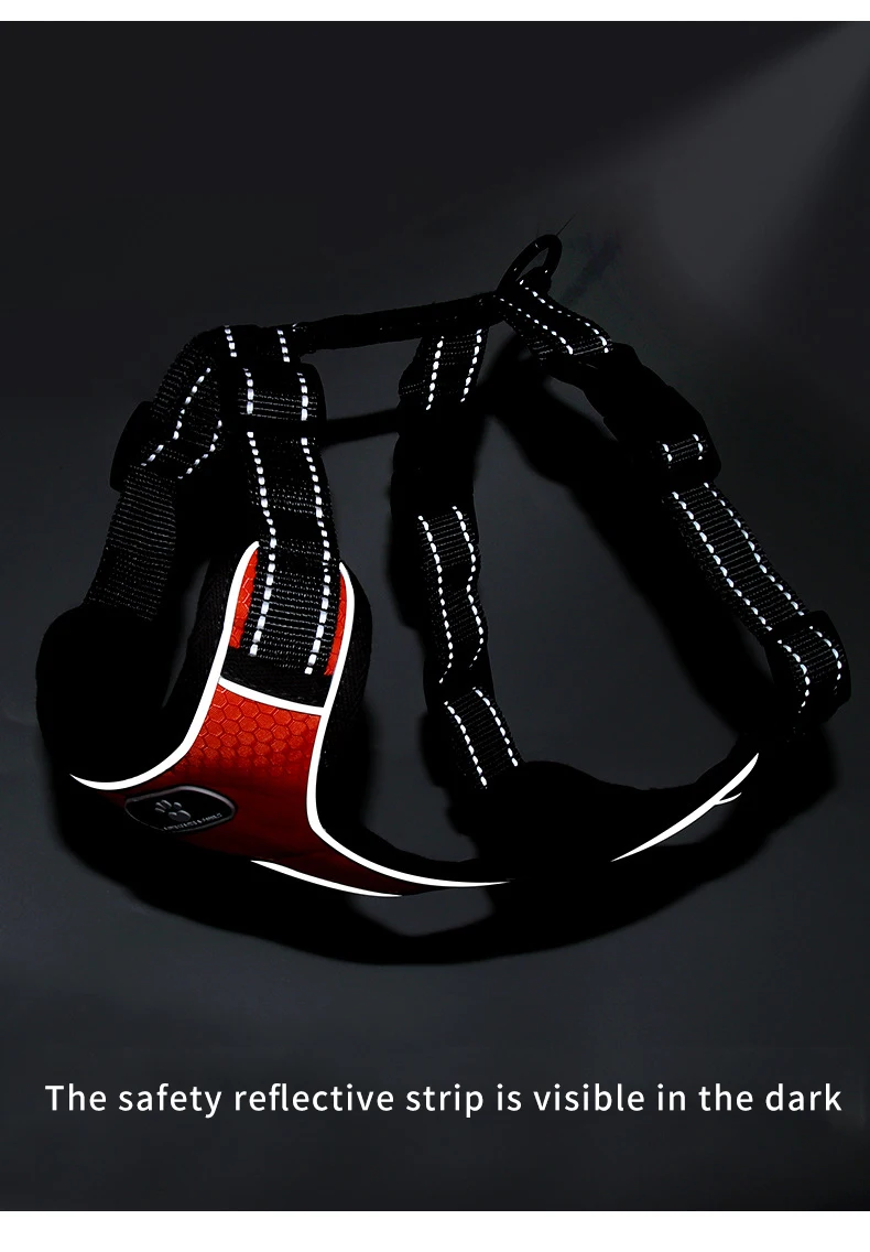 CUSTOM Reflective No Pull Dog Harness Soft Padding Thick for Large Dogs No Pull Weight Pulling Dog Harness factory