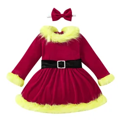 New arrival toddler girls casual dress princess Christmas girls clothes kids Festival boutique baby girls dresses