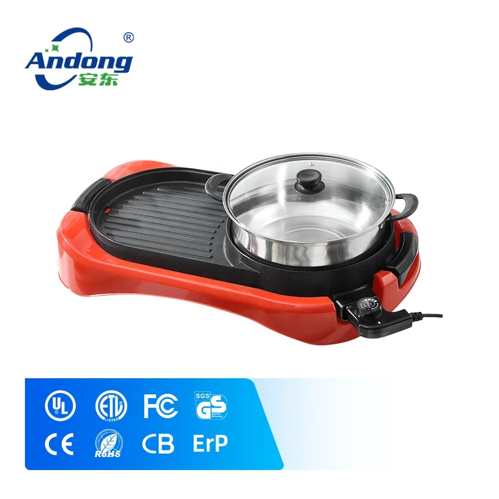 Andong Amazon Hot Sale Korea Cute Home Kitchenware Cooking Hot Pot Grill  Pan Bbq Electric Grill With Hot Pot   Buy Bbq Grill,Bbq Electric Grill,Hot  ...