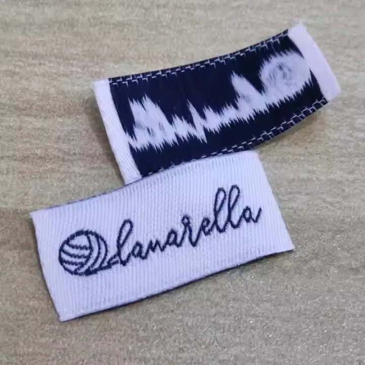 Best Quality Soft Woven Labels Custom Made With Your Logo  Cheap Clothing Neck Label