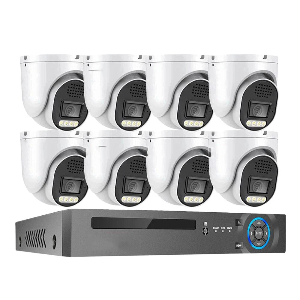 8-Channel 4K 8MP Outdoor IP66 Waterproof PoE NVR Kit Surveillance Camera System with Remote Viewing