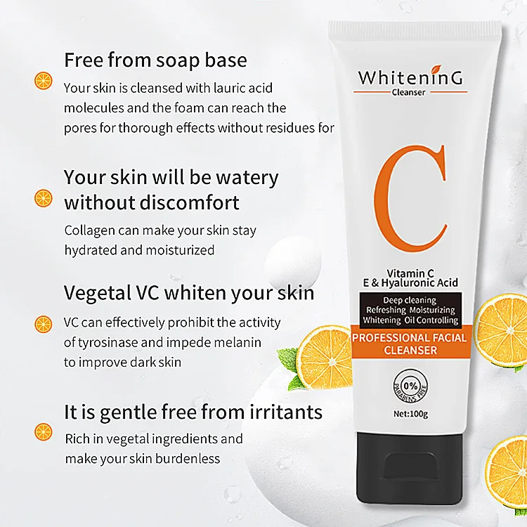 Hydrating Daily Face Wash,Day And Night Facial Cleanser With Vitamin C