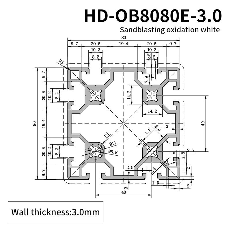 8080 Industrial Automation Extrusion Aluminum Profile 8080 Aluminum Alloy Equipment Frame Support Workbench supplier