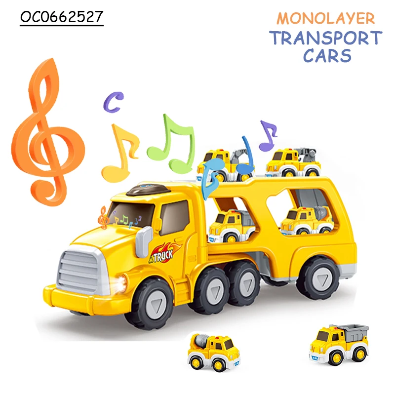 Construction carrier engineering truck transport car plastic toys for kids children