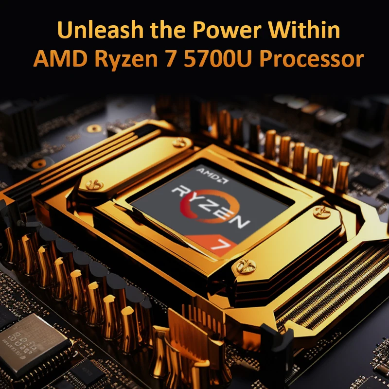 Ficep AMD R7 5700U Gaming Laptops 15.6 Inch Notebook Win 11 16G+512G business Laptops Computer