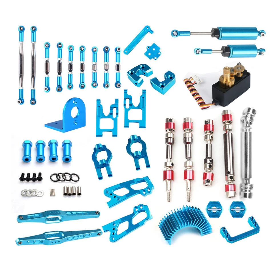 For Off-road RC Car WLtoys 12428 12423 Rear Drive Shaft Axle Metal Upgrade Kit 