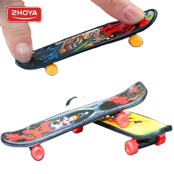 Customized Zhoya wholesale mini finger skateboard toys park plastic deck finger skateboards
