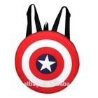 School Funny Red Polyester 20L Shield School Backpack Bag