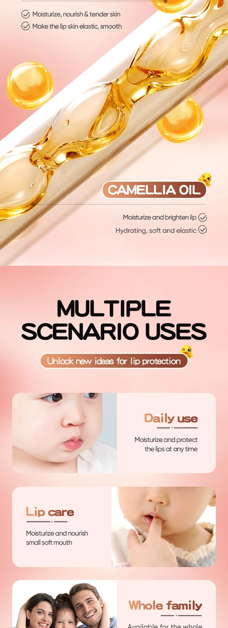 product oem korean skin care sadoer childrens calendula anti cracking nourishing lip balm moisturizing soothing lip balm for dry skin-7